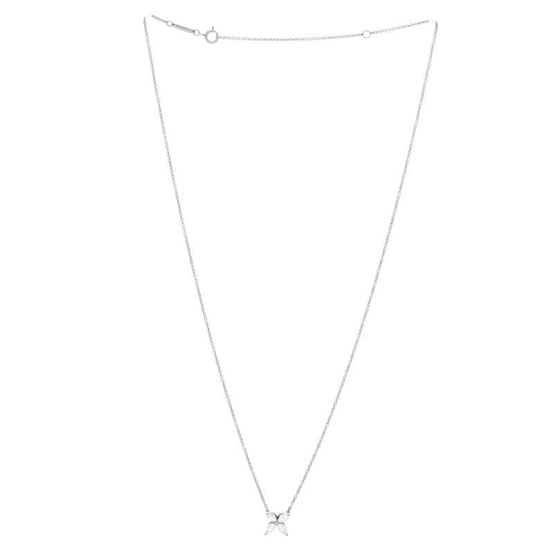 Tiffany & Co. Victoria Pendant Necklace Platinum with Diamonds Medium - 2