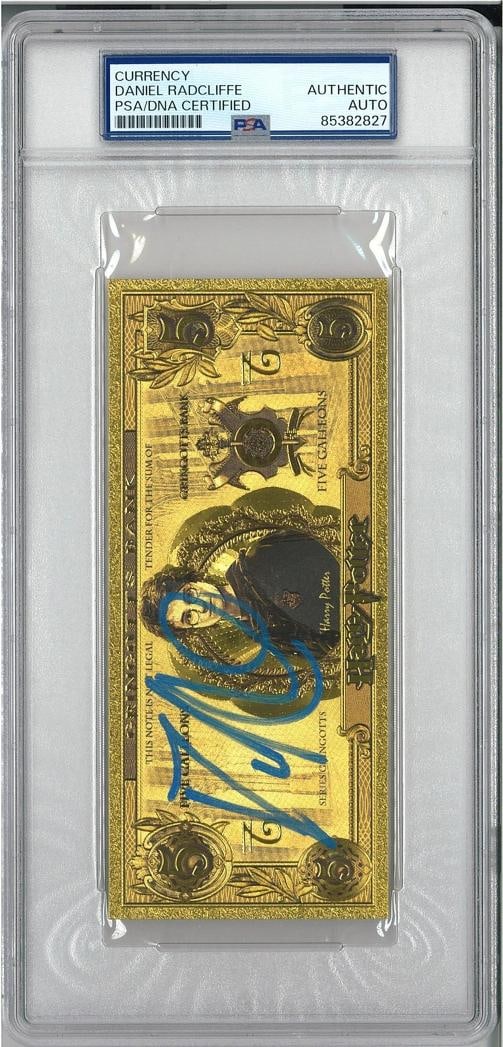Daniel Radcliffe Signed Autograph Slabbed Harry Potter Cueeency PSA DNA (1 of 2)