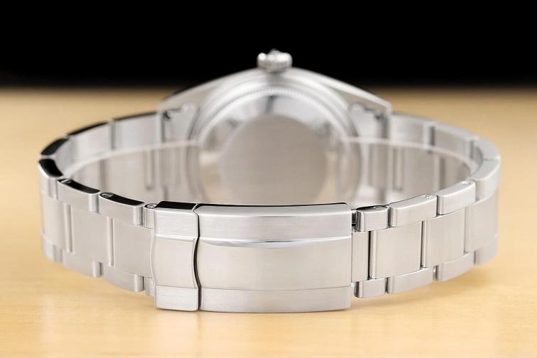 ROLEX MENS DATEJUST 16014 GRAY ROMAN DIAL 18K WHITE GOLD STAINLESS STEEL WATCH - 6