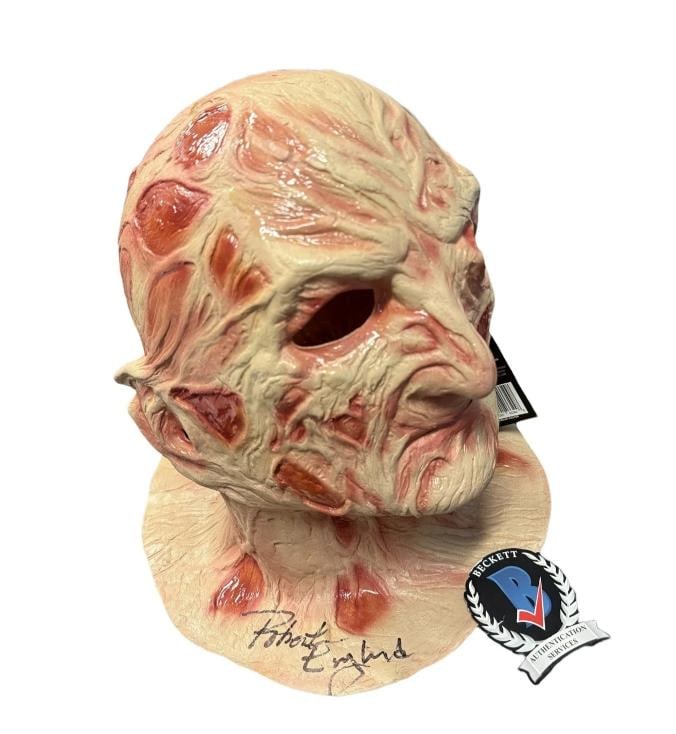 Robert Englund Signed Auto Nightmare On Elm Street Street Freddy Mask Beckett - 2