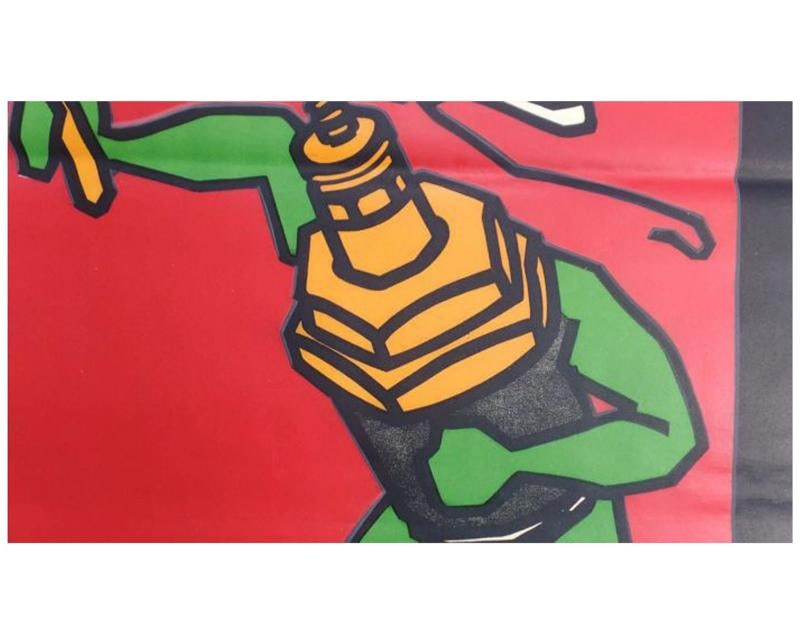 La Bougie Colin 1920s French Advertising Poster Original Art Deco Spark Plug - 5