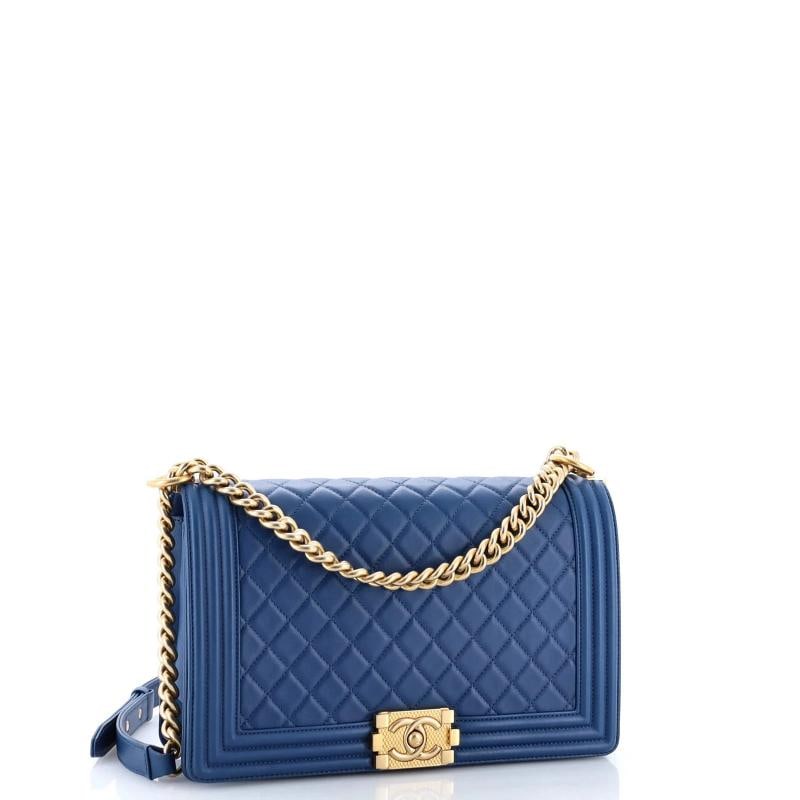 Chanel Boy Flap Bag Quilted Lambskin New Medium - 2