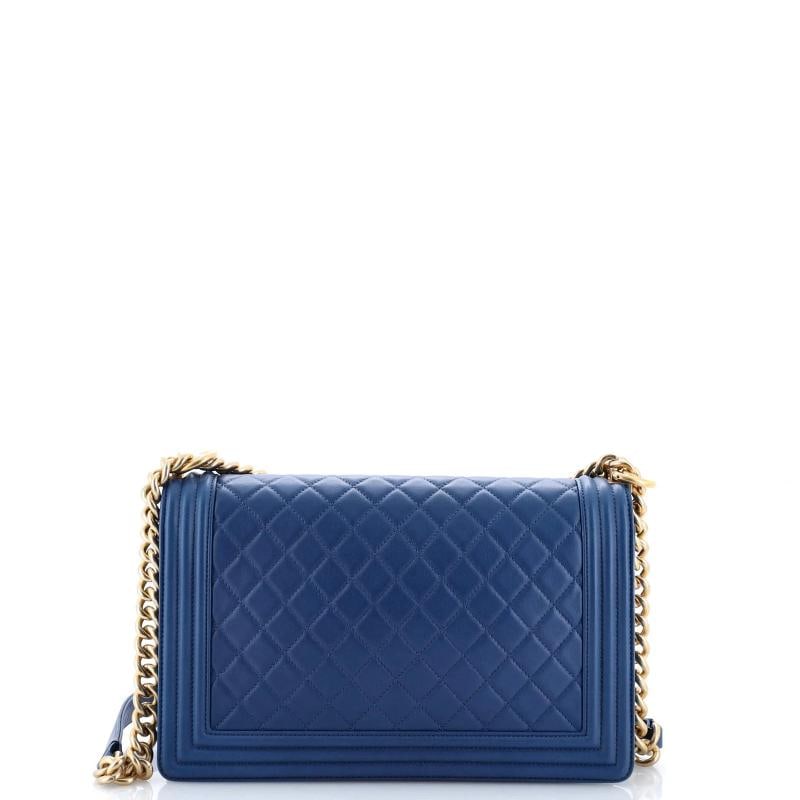 Chanel Boy Flap Bag Quilted Lambskin New Medium - 3