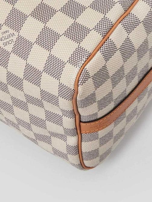 Louis Vuitton Damier Azur Canvas Braided Speedy 30 Bandouliere Bag - 4