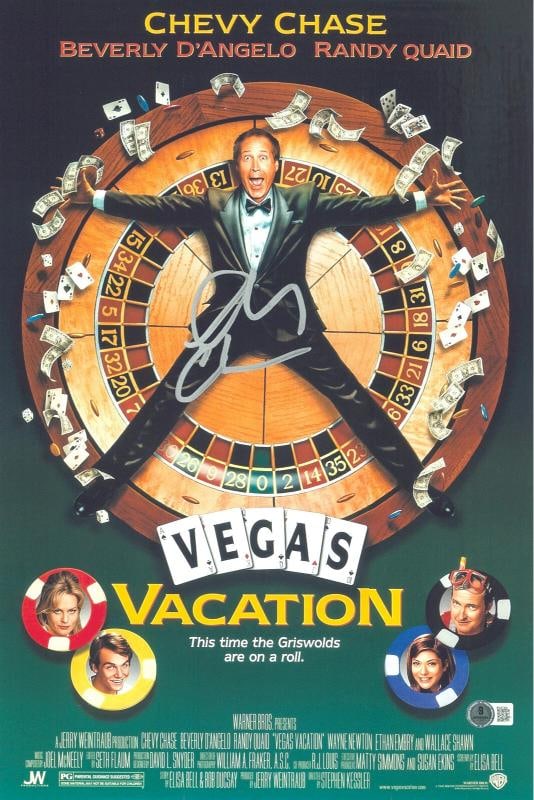 Chevy Chase Signed Autograph Vegas Vacation 12X18 Photo Beckett BAS: Industry: Movies,Personalize: No,Movie: Vegas Vacation,Signed by: Chevy Chase,Autograph Authentication: Beckett,Object Type: Photograph,Original/Reproduction: Original 
