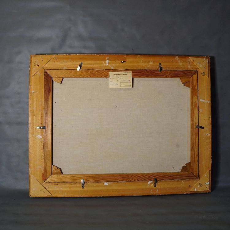 Alpine Landscape Oil Painting with Tyrolean Mountain Hut - 7