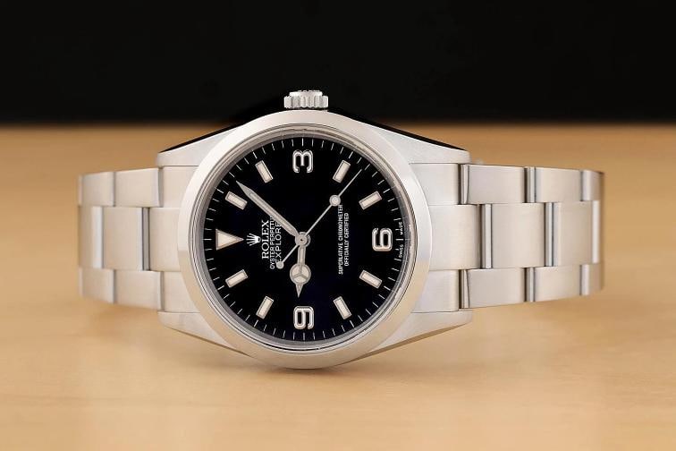 2005 ROLEX MENS 114270 EXPLORER I BLACK 3-6-9 DIAL STEEL OYSTER 36MM WATCH - 3