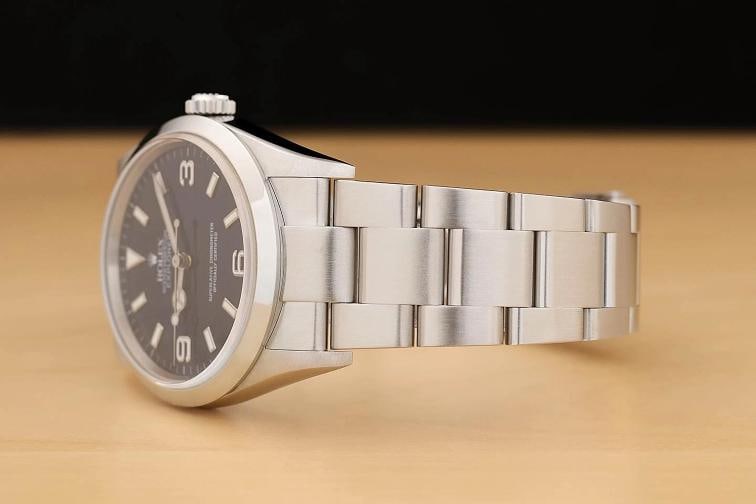 2005 ROLEX MENS 114270 EXPLORER I BLACK 3-6-9 DIAL STEEL OYSTER 36MM WATCH - 4