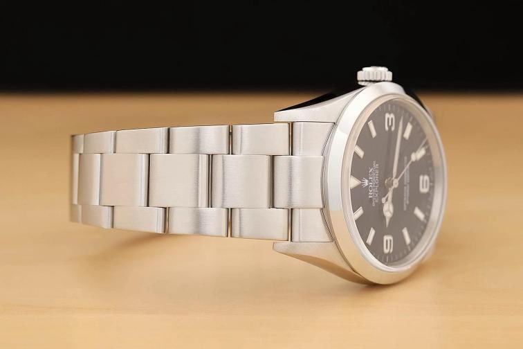 2005 ROLEX MENS 114270 EXPLORER I BLACK 3-6-9 DIAL STEEL OYSTER 36MM WATCH - 7