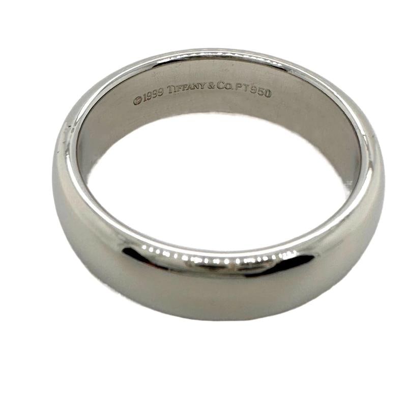 Tiffany & Co. Lucida Platinum 6 MM Band Ring - 5