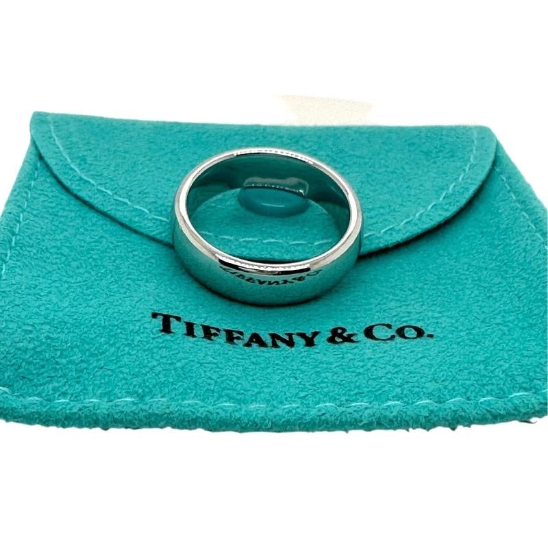 Tiffany & Co. Lucida Platinum 6 MM Band Ring - 6