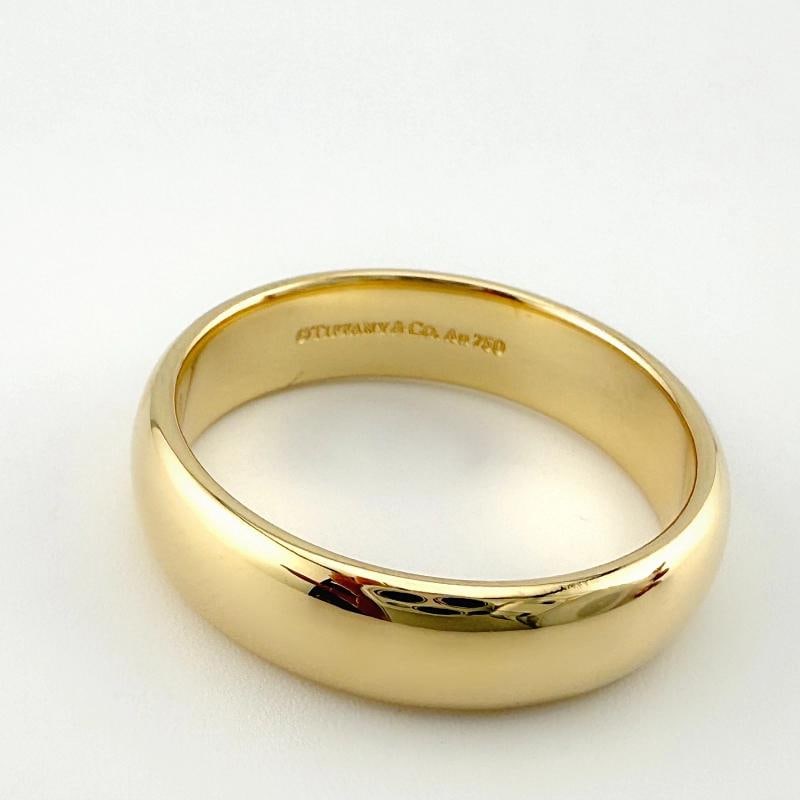 Tiffany & Co 18k Yellow Gold Forever 6mm Band Ring - 2