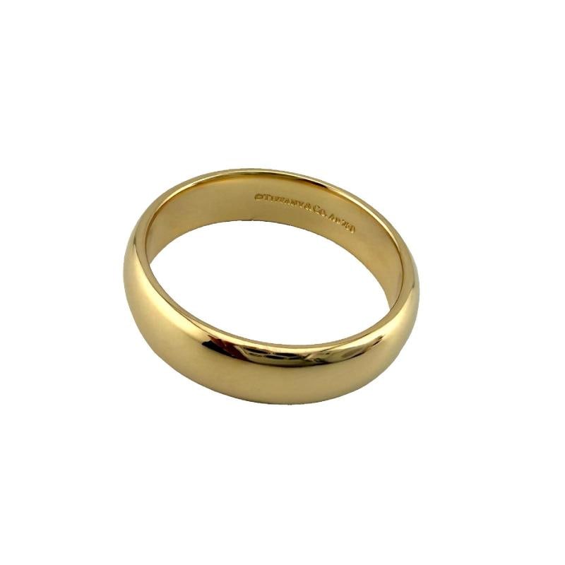 Tiffany & Co 18k Yellow Gold Forever 6mm Band Ring - 3