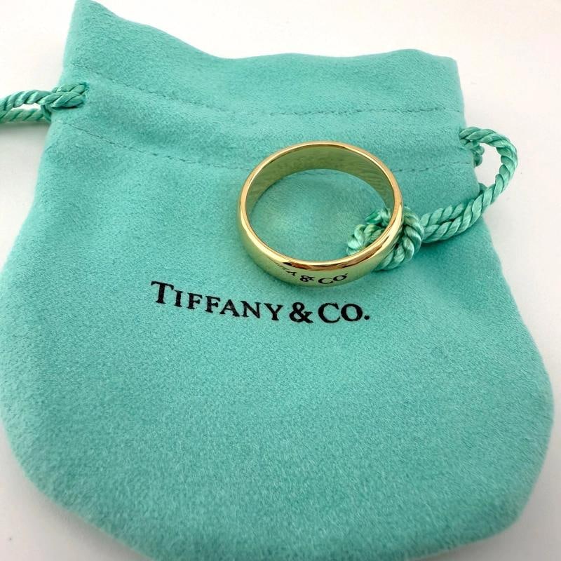 Tiffany & Co 18k Yellow Gold Forever 6mm Band Ring - 6