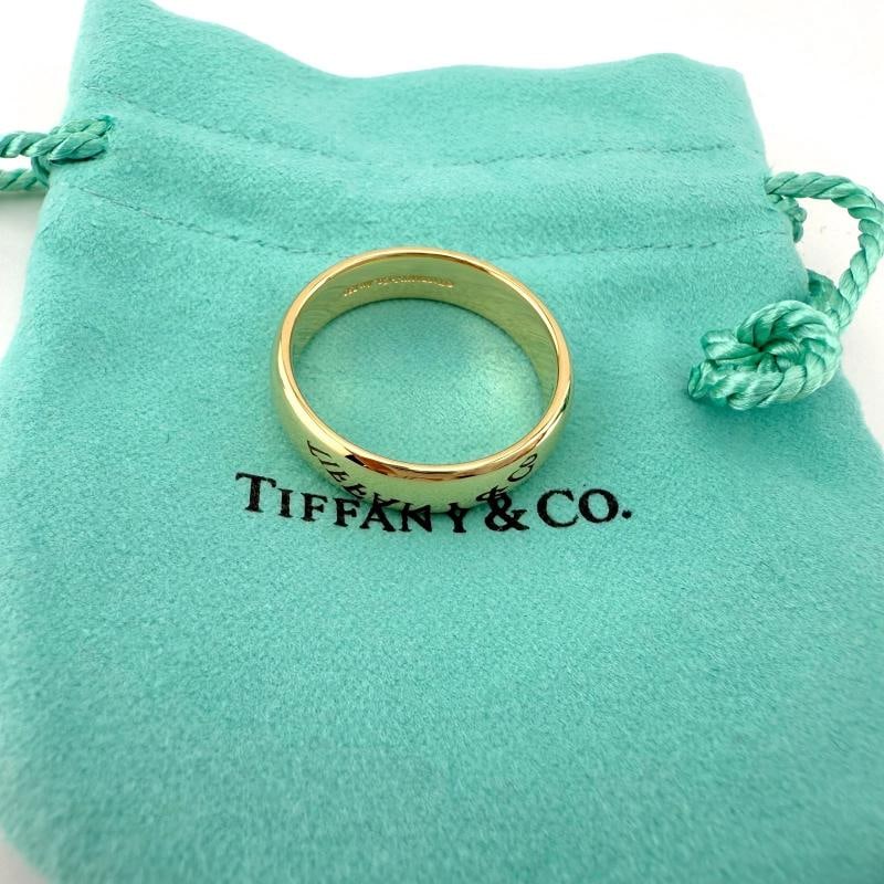 Tiffany & Co 18k Yellow Gold Forever 6mm Band Ring - 7