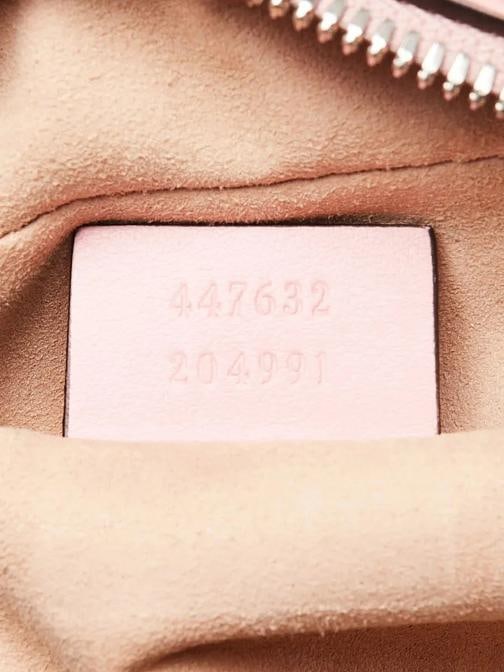 Gucci Pink Quilted Leather Marmont Small Camera Bag - 11