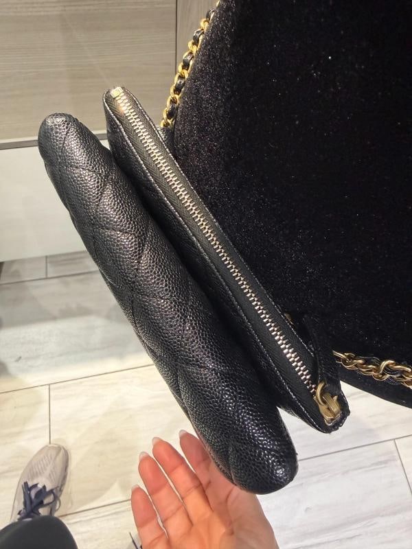 Chanel Shiny Caviar Pick Me Up Flap Belt Bag Black (2022) - 9