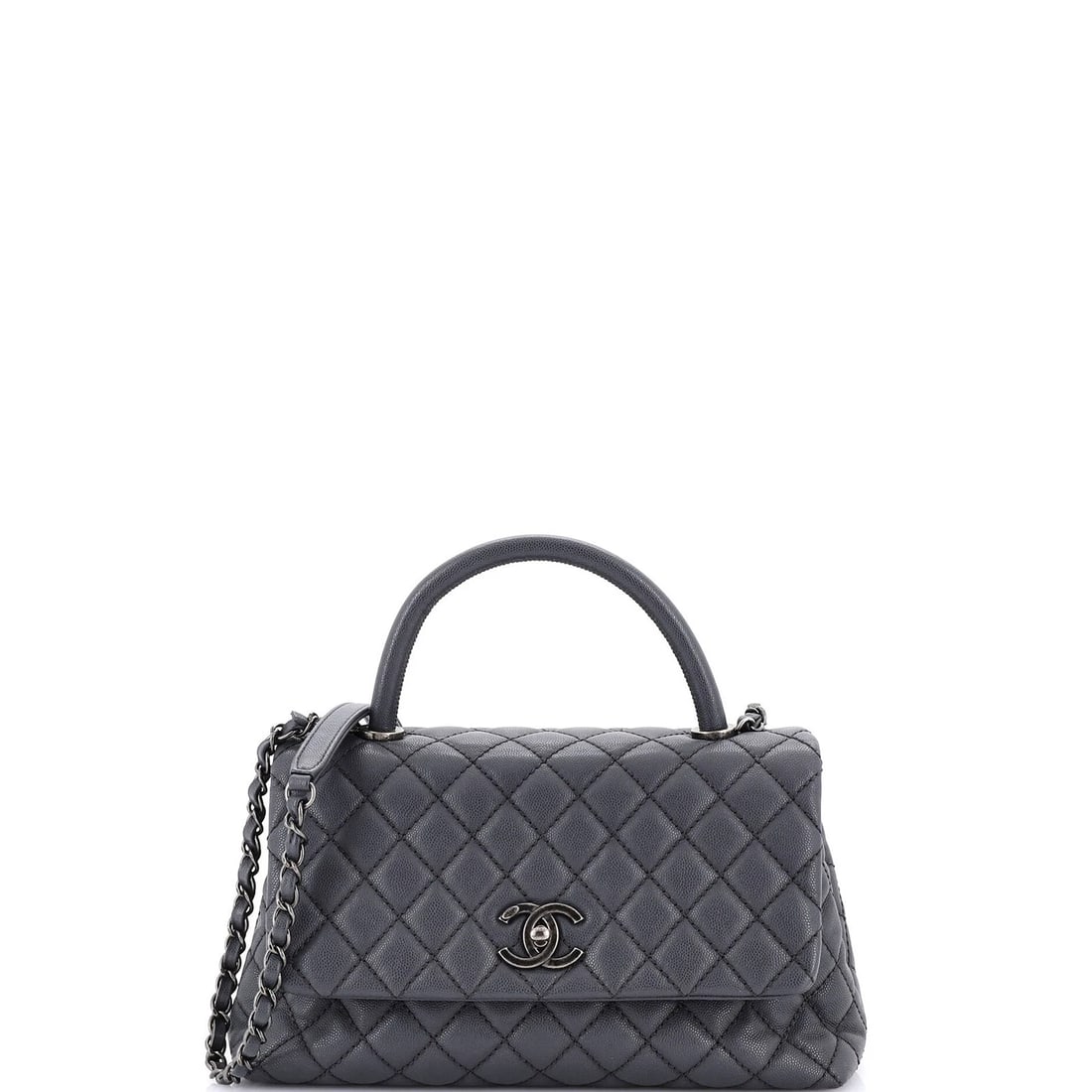 Chanel Coco Top Handle Bag Quilted Caviar Small (1 of 5)