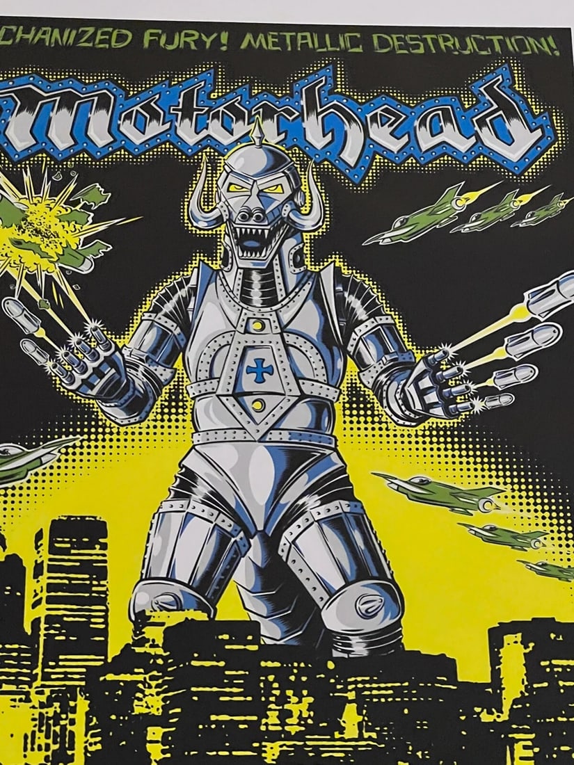 Motorhead Stainboy Original Uncut Concert Poster Roseland Theater Portland OR 05 (1 of 7)