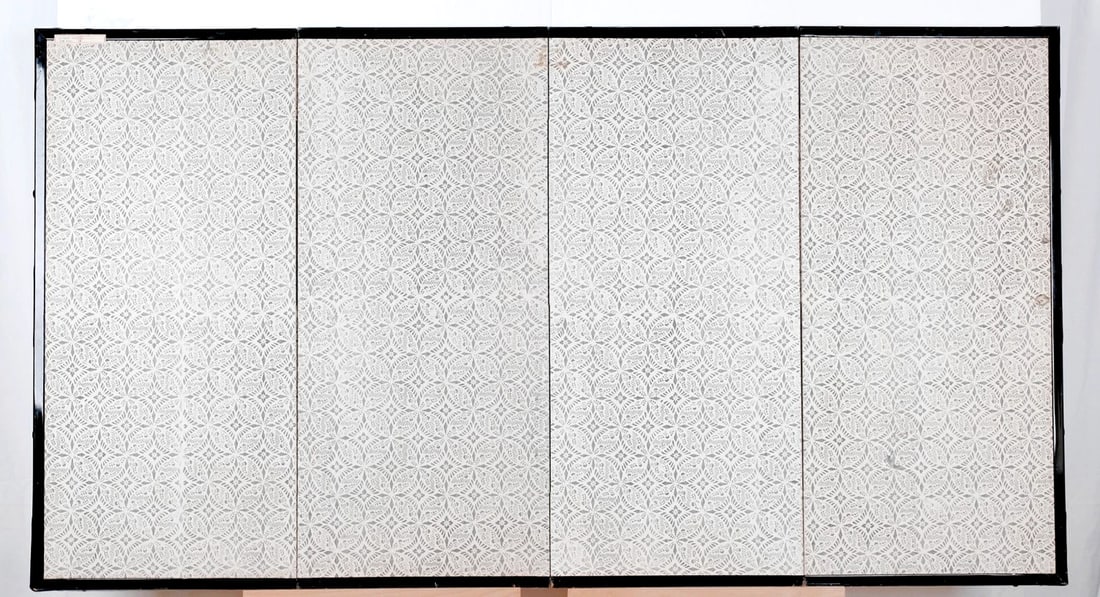 Japanese 4-Panel Folding Screen - 9