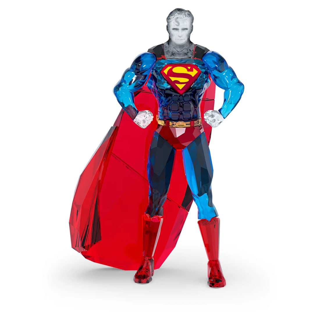 SWAROVSKI CRYSTAL SUPERMAN FIGURINE~(5 3/8" x 3 3/8" x 1 7/8") (1 of 1)