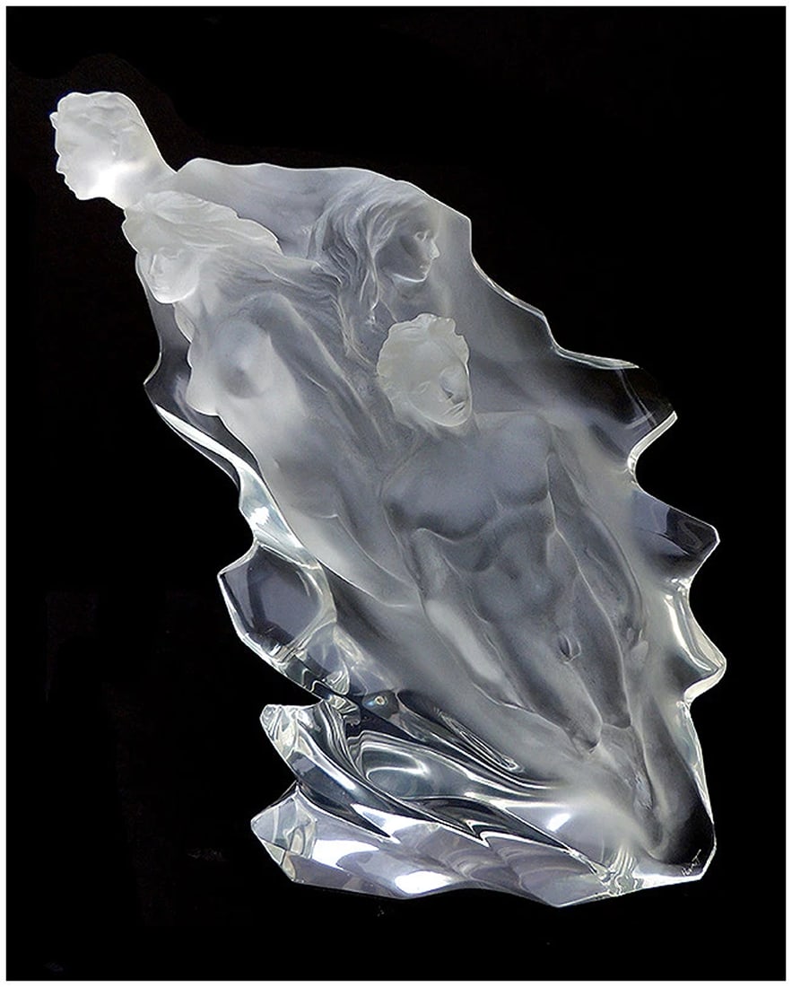 Frederick Hart Passages Acrylic Sculpture Hand Signed Nude Female Male Artwork: , measuring approximately 18"h x 14"w. hand signed by Hart, numbered 347 of 350. Artist: Frederick Hart,Unit of Sale: limited edition of 350,Signed: Yes,Material: Acrylic,Certificate of Authenticity (