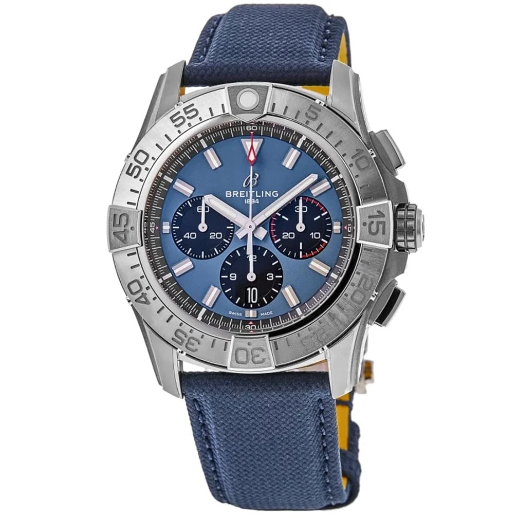New Breitling Super Avenger 46 Automatic Chronograph Men's Watch EB0148101C1X1: CaseCase MaterialTitaniumCase DescriptionBrushed TitaniumCase FinishBrushedCase ShapeRoundCase Diameter46.00mmCase Thickness15.20mmCase BackTransparent - See-Through Case BackBezelUnidirectional Rotat