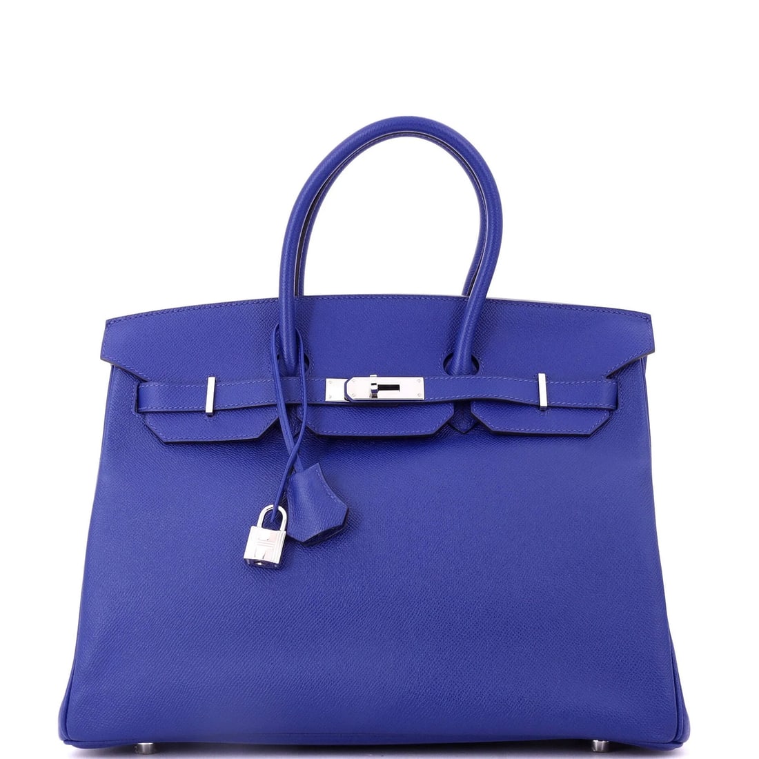 Hermes Birkin Handbag Blue Epsom with Palladium Hardware 35 (1 of 8)