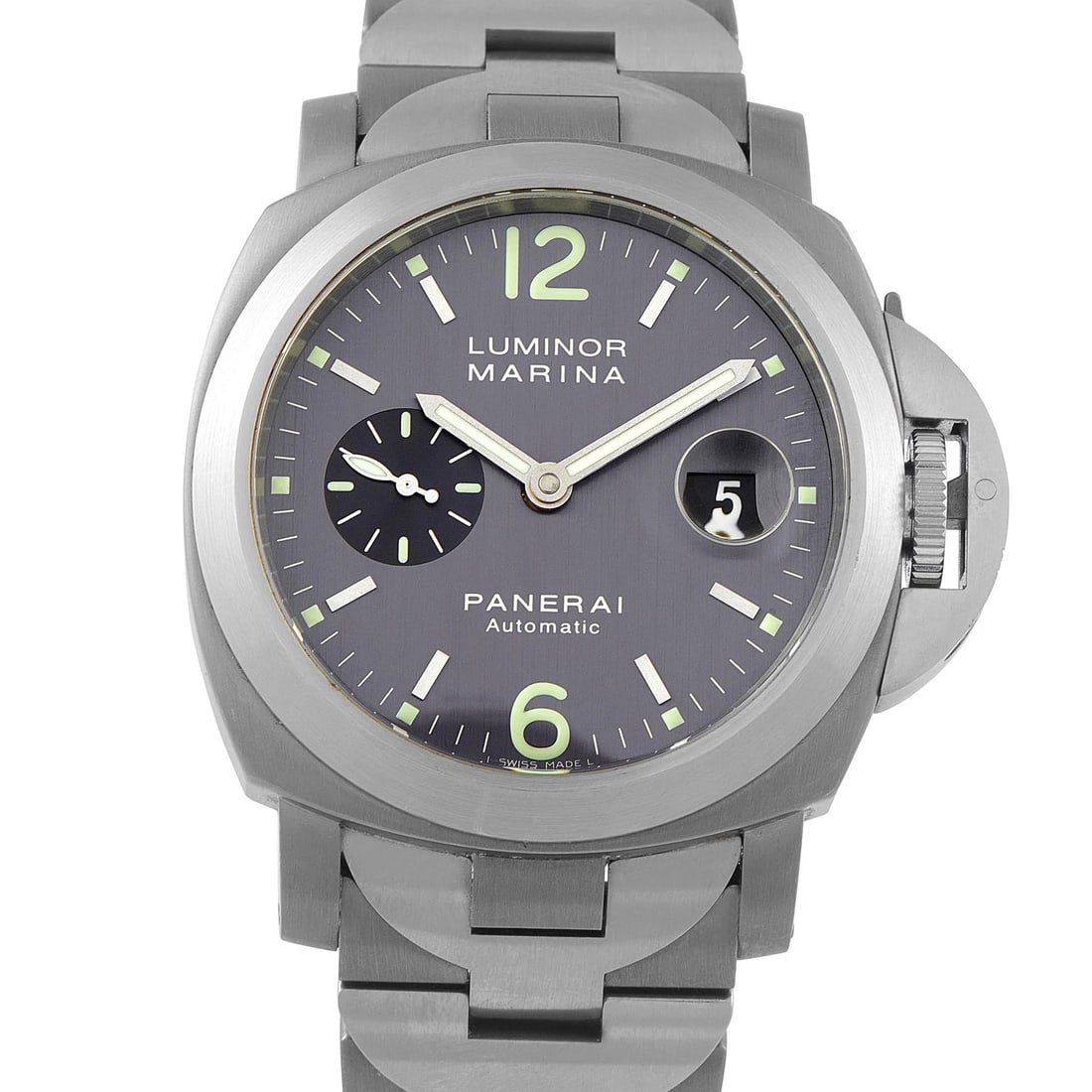 Officine Panerai Luminor Marina 44mm Watch pam00165: Condition: Pre-owned - Good: This item has been gently used but is in good condition. It might have a few signs of wear, like light scratches or tarnishing. All imperfections should be shown and