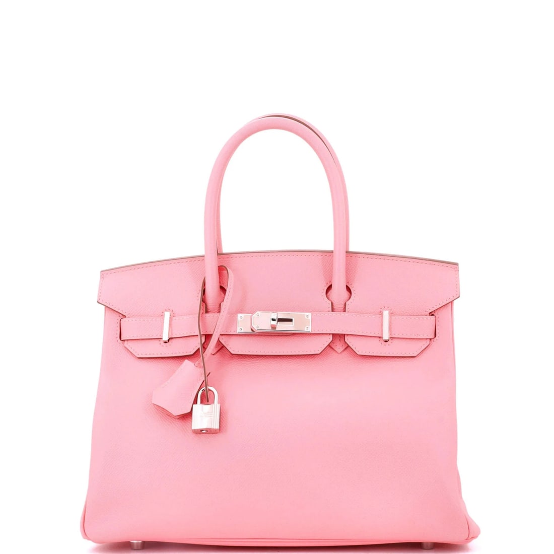 Hermes Birkin Handbag Pink Epsom with Palladium Hardware 30 (1 of 8)