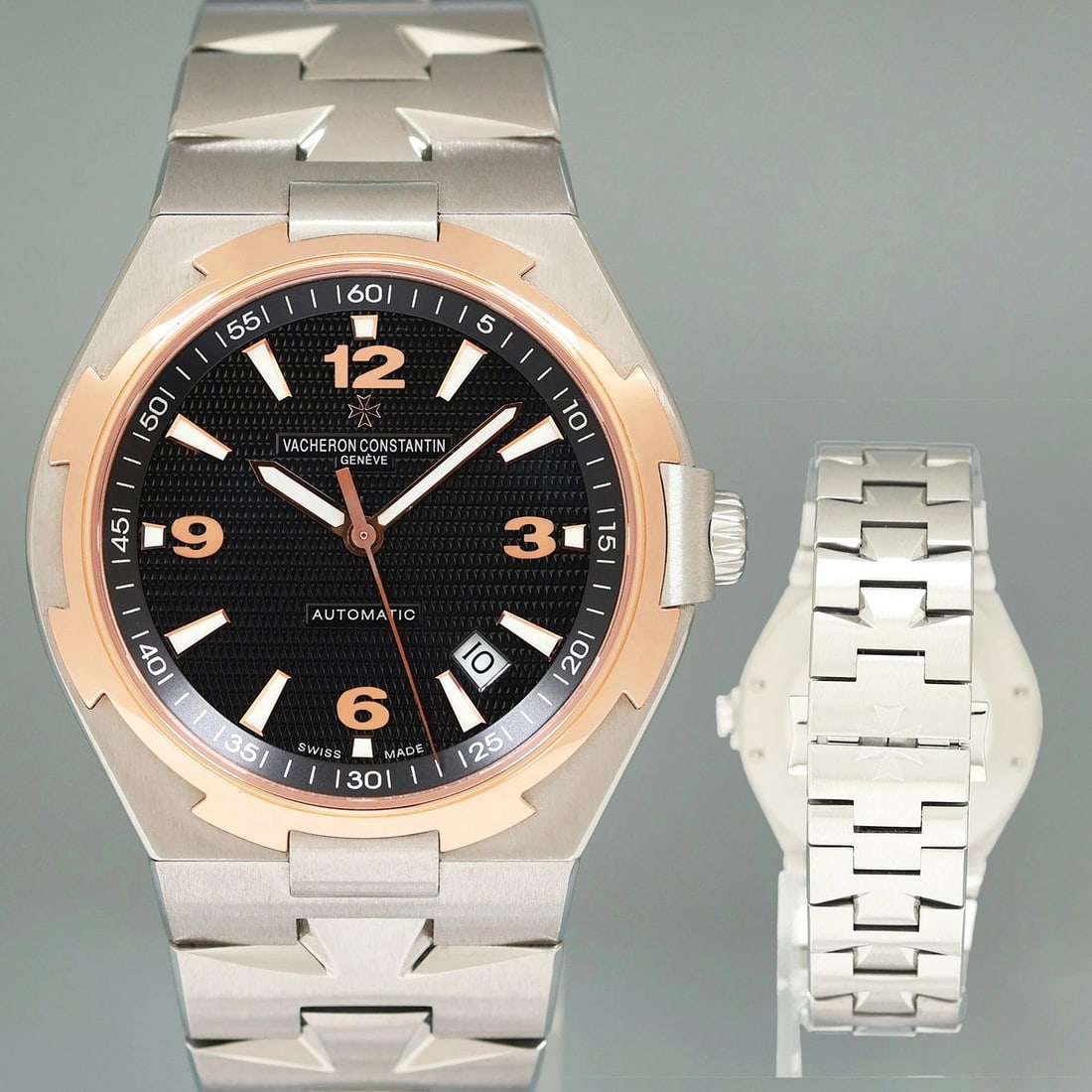2026 Service Vacheron Constantin Overseas Black Two Tone Rose Gold 42mm 47040 (1 of 6)