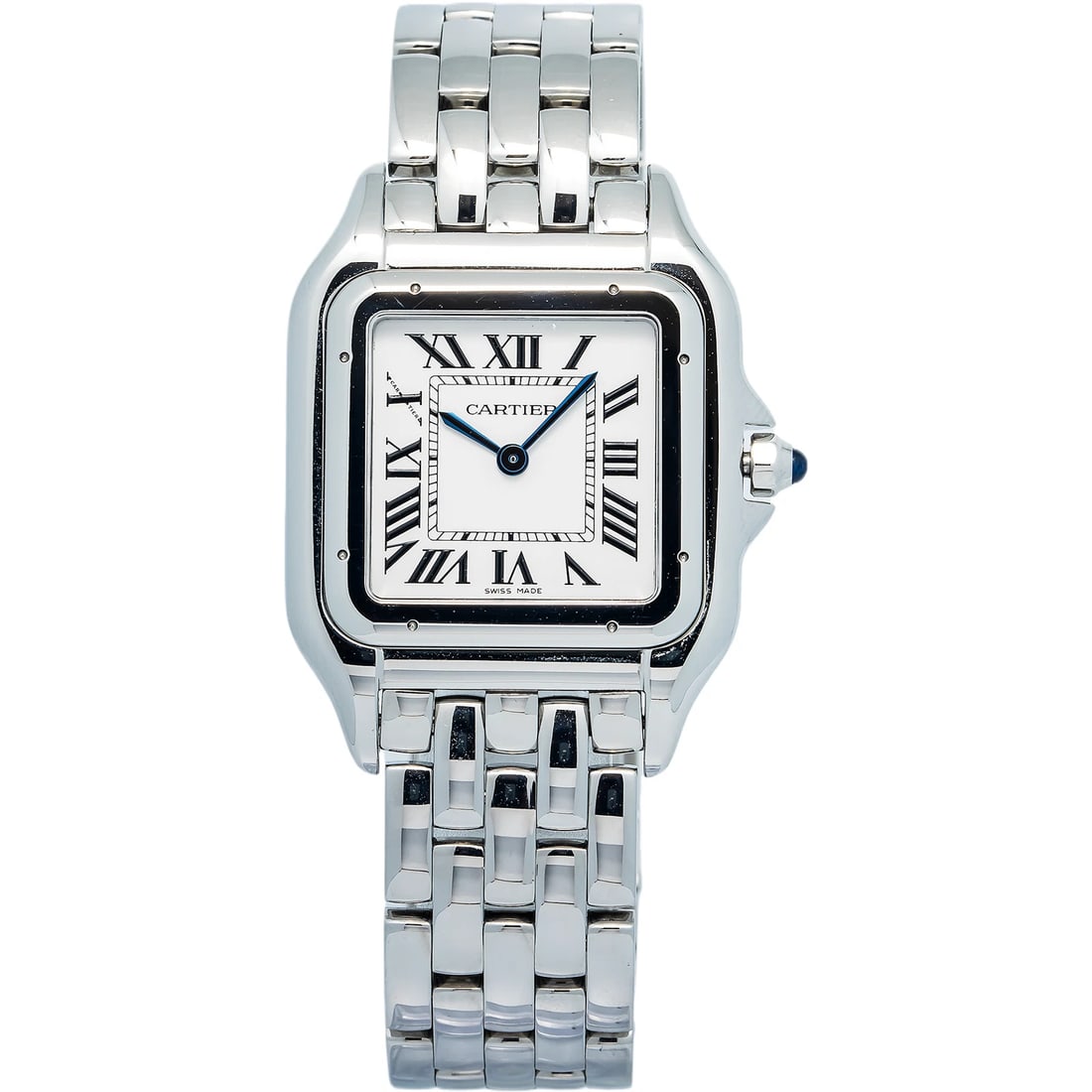 Cartier Panthere 4575 WSPW0016 Stainless Steel White Dial Quartz Men's 31 mm: Condition: Pre-owned - Good: This item has been gently used but is in good condition. It might have a few signs of wear, like light scratches or tarnishing. Brand: Cartier,Movement: Quartz,WARRANTY: 1
