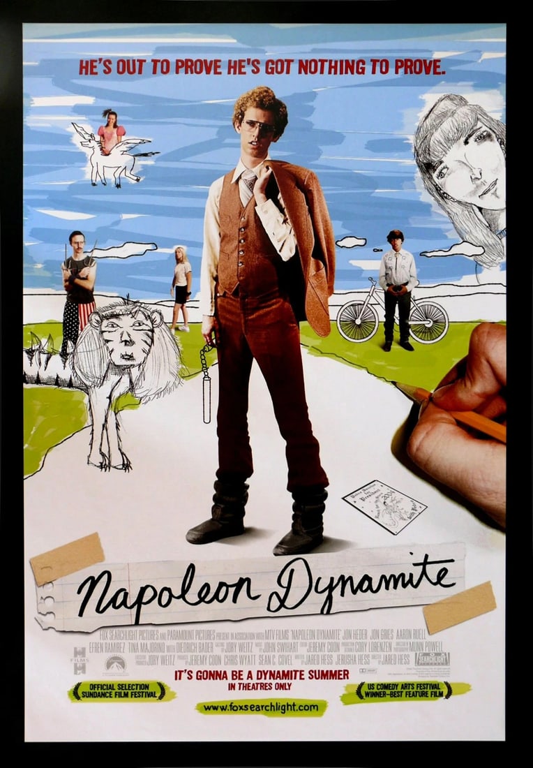 NAPOLEON DYNAMITE 27x40 ORIGINAL MOVIE POSTER NM-M UNUSED: Industry: Movies,Object Type: Poster,Original/Reproduction: Original