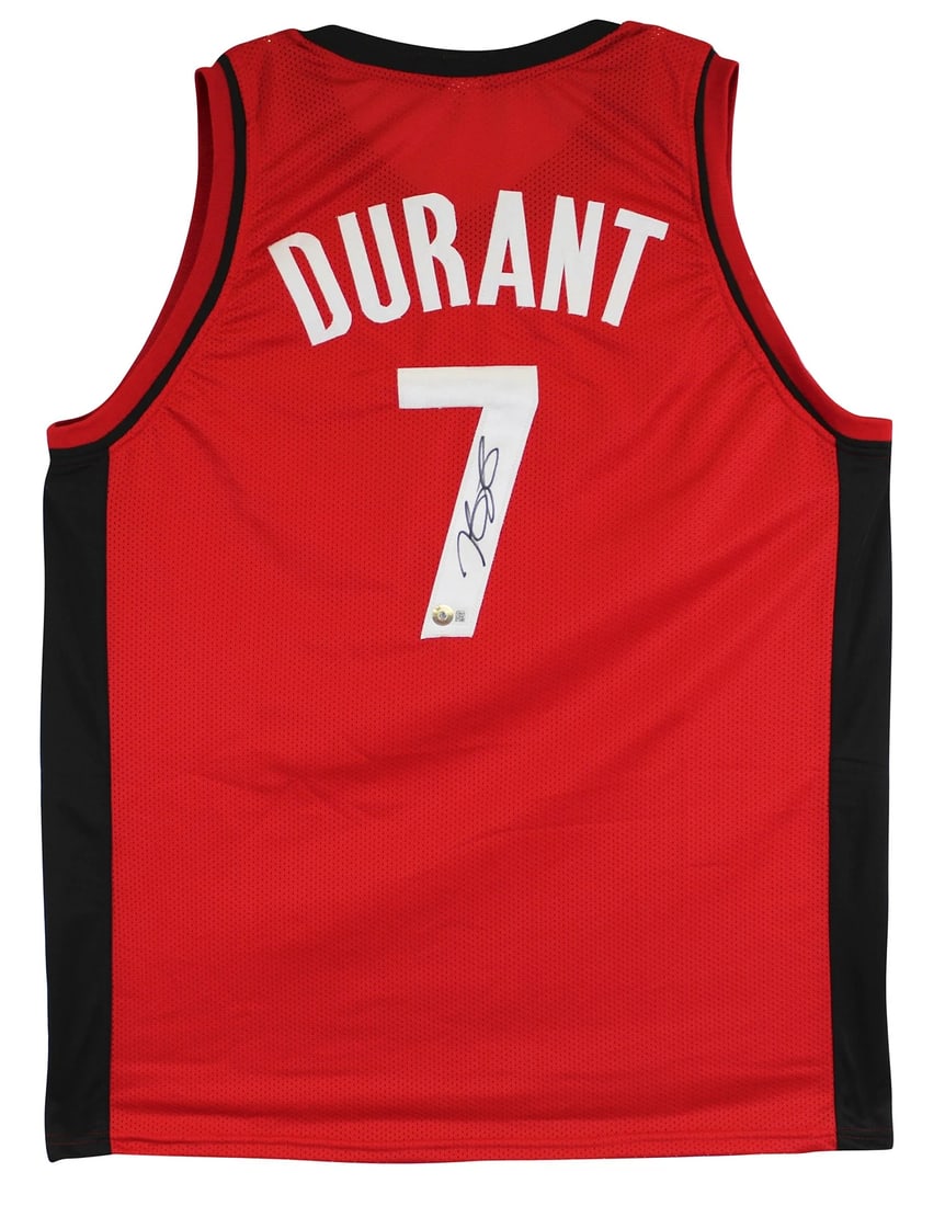 Kevin Durant Authentic Signed Red Pro Style Jersey Autographed BAS Witnessed: Player: Kevin Durant,Product: Jersey,Original/Reprint: Original,Autograph Authentication: Beckett,Team: Houston Rockets,PRODUCT_COA: Beckett,PRODUCT_SIGNED_BY_NAME: Kevin