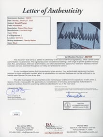 President Donald Trump signed Golf Club Headcover JSA LOA Rare Full Auto Z2080