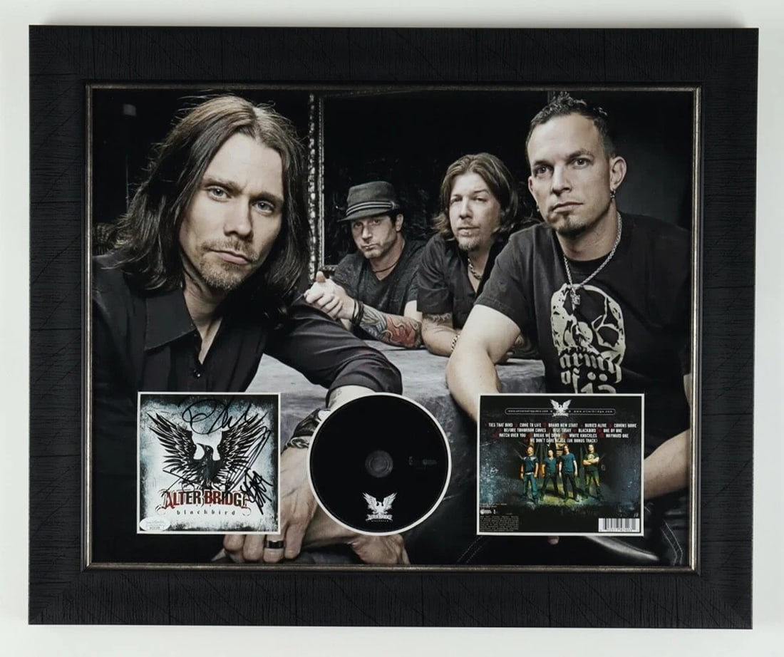 ALTER BRIDGE Signed CD Custom Framed JSA COA BLACKBIRD ALL Members KENNEDY +3 (1 of 4)