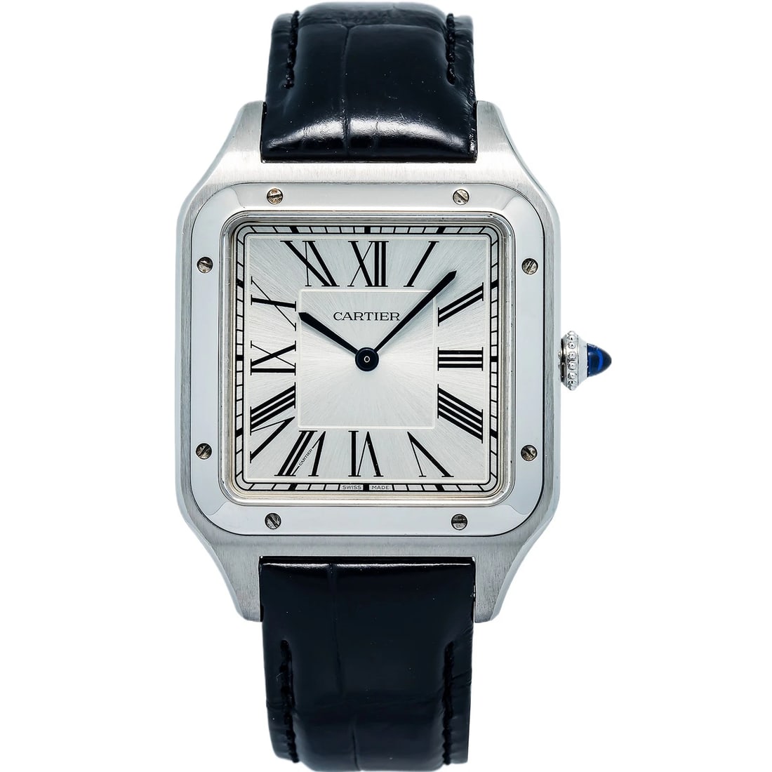 Cartier Santos Dumont 4305 WSSA0032 SS Silver Dial Quartz Women's Watch 26mm: Condition: Pre-owned - Good: This item has been gently used but is in good condition. It might have a few signs of wear, like light scratches or tarnishing.,Brand: Cartier,Movement: Quartz,WARRANTY: