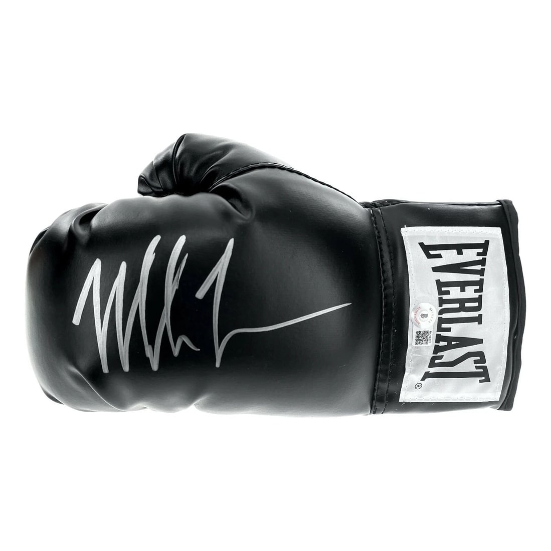 Mike Tyson Autographed Black Everlast Boxing Glove Beckett BAS COA Signed Iron (1 of 2)