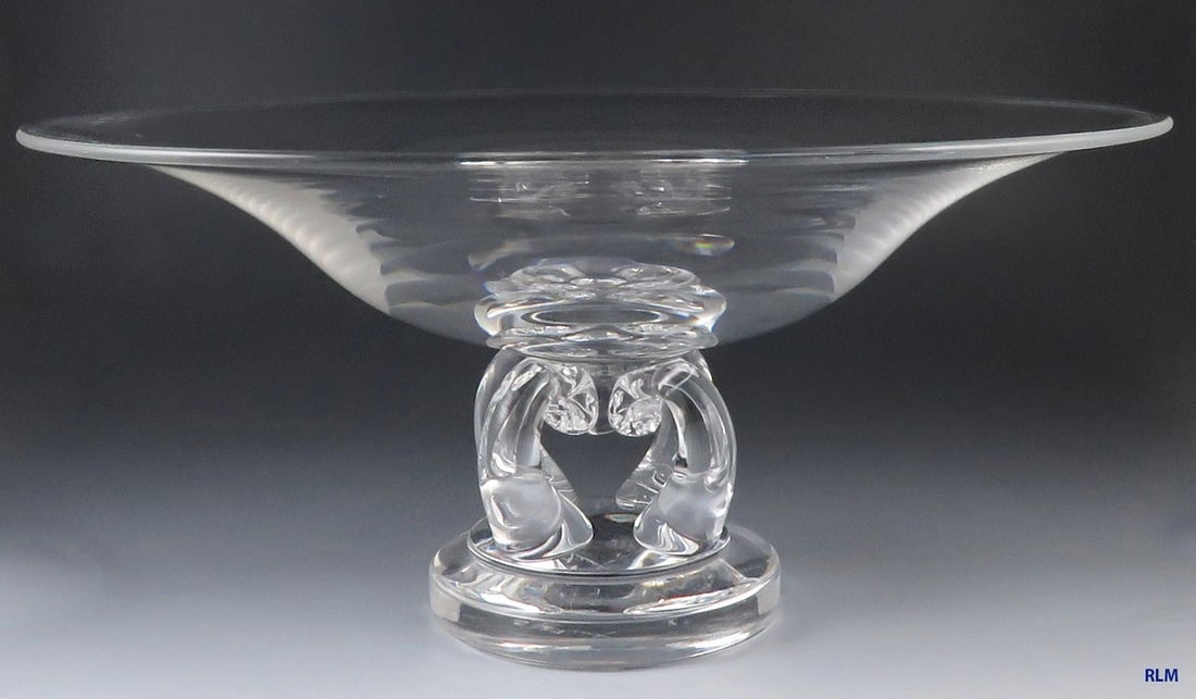 Stunning Graceful Hand Blown Art Glass Steuben 7884 Pedestal Bowl Dish (1 of 7)