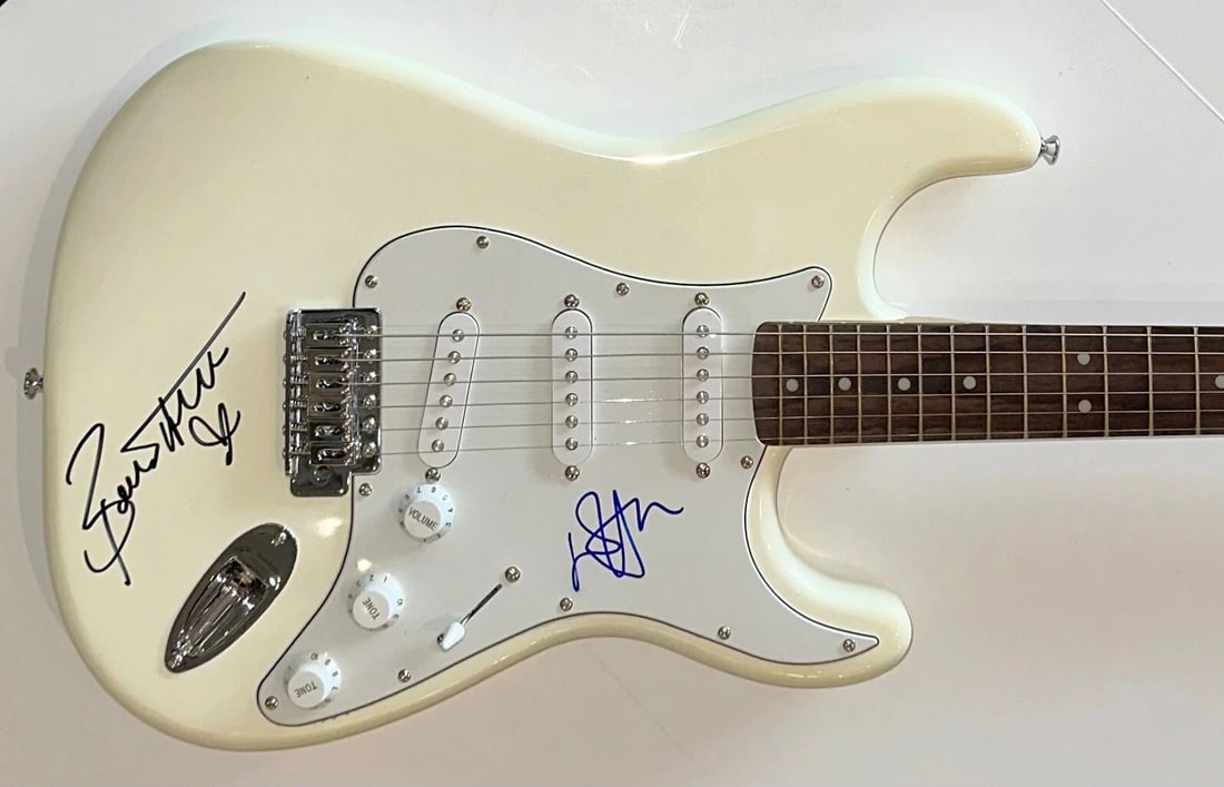 Elton John & Bernie Taupin Dual Signed Guitar (JSA LOA) (1 of 4)