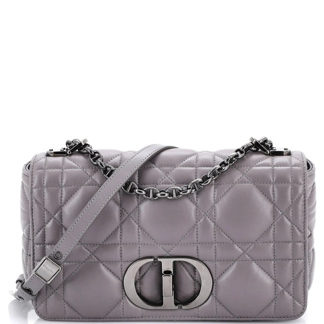 Christian Dior Caro Bag Macrocannage Quilt Calfskin Medium: Accessories: With StrapMeasurements: Handle Drop 10-12", Height 5", Width 10", Depth 3", Strap Drop 19.5-21". Condition: Pre-owned - Good,Brand: Christian Dior,Exterior Material: Leather,Style: Cross