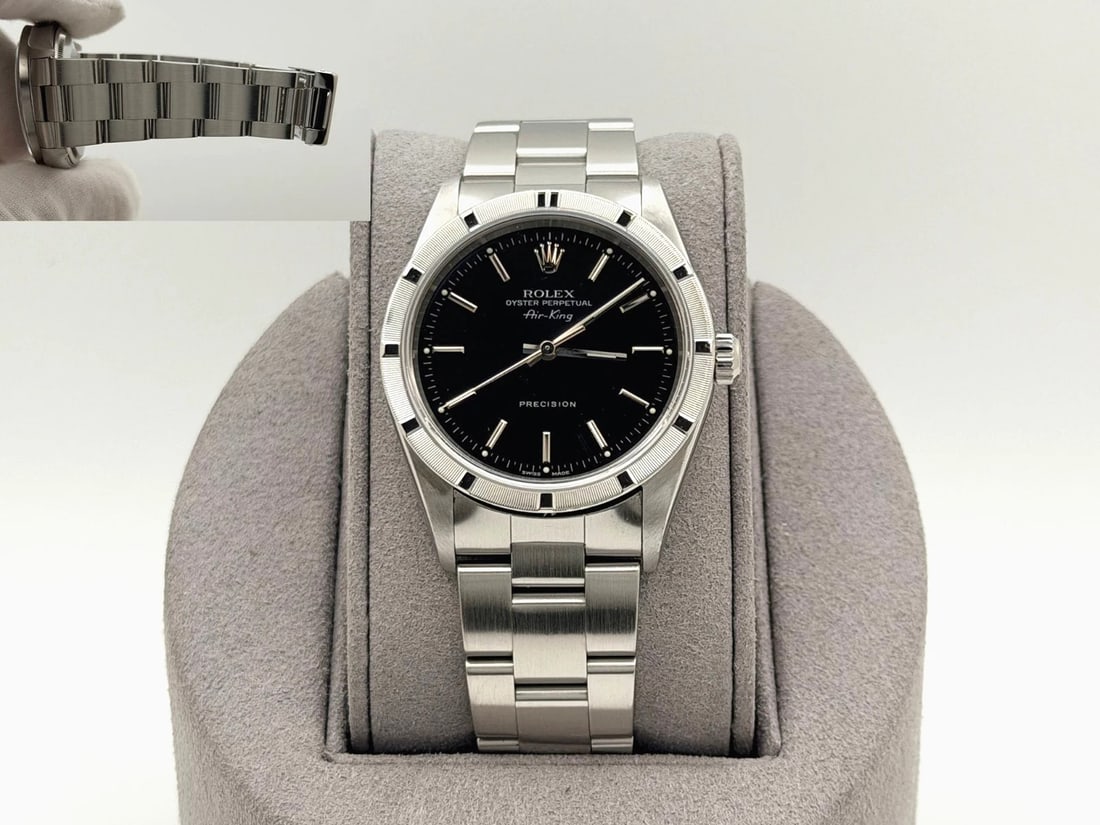 Rolex Air King Precision 14010 34mm Black Dial Stainless Steel (1 of 12)