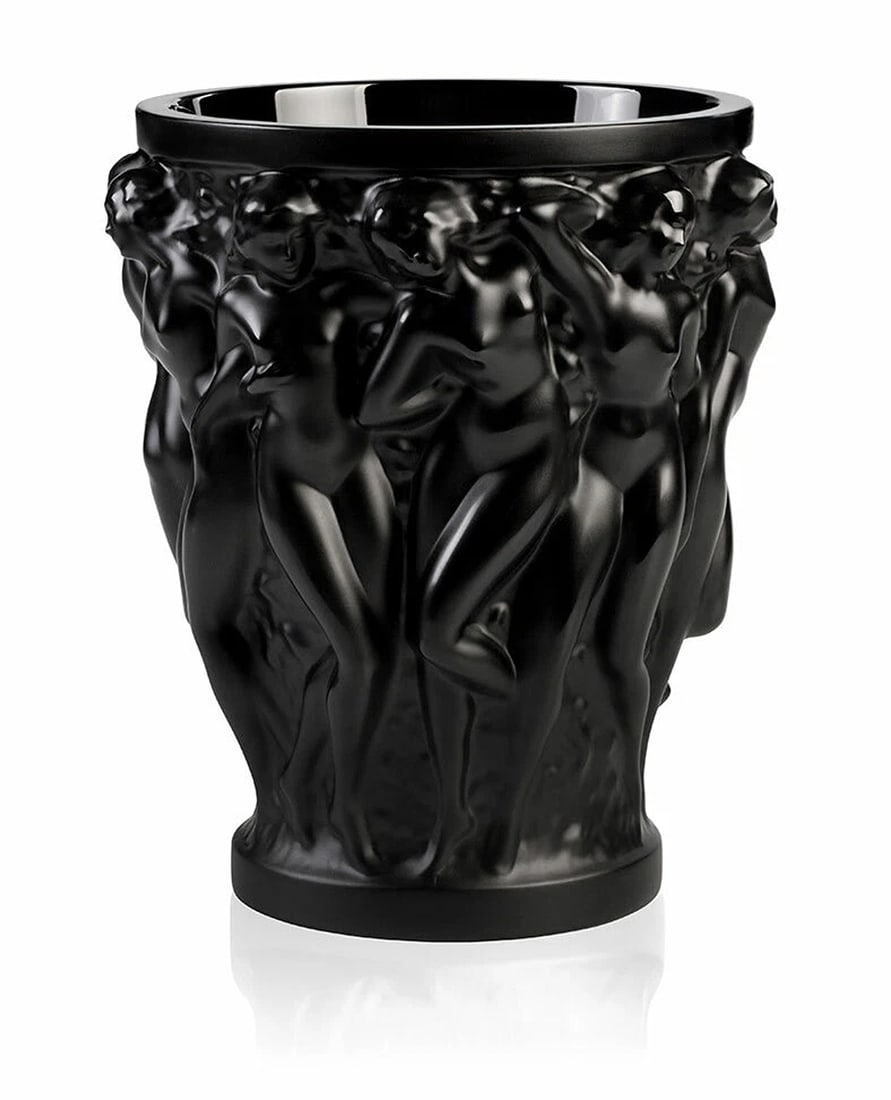 LALIQUE BACCHANTES BLACK CRYSTAL VASE #10648400 BRAND NIB SMALL FRENCH: Condition: New: A brand-new, unused, unopened, undamaged item in its original packaging (where packaging is applicable). Packaging should be the same as what is found in a retail store, unless the ite