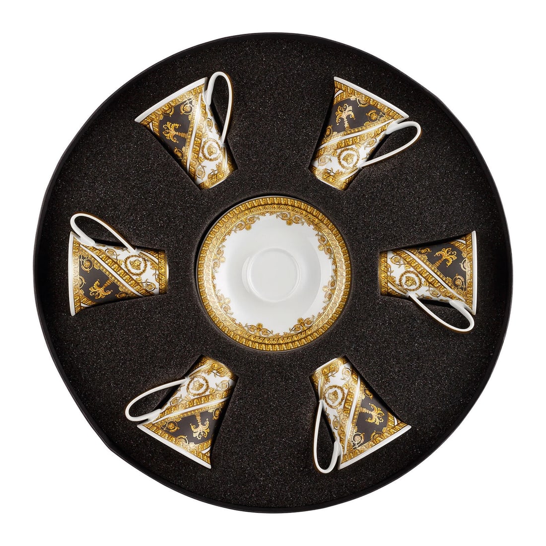 Versace Rosenthal I Love Baroque Set 6 Pcs Espresso Cup & Saucer: Condition: New: A brand-new, unused, unopened, undamaged item in its original packaging (where packaging is applicable). Packaging should be the same as what is found in a retail store, unless the