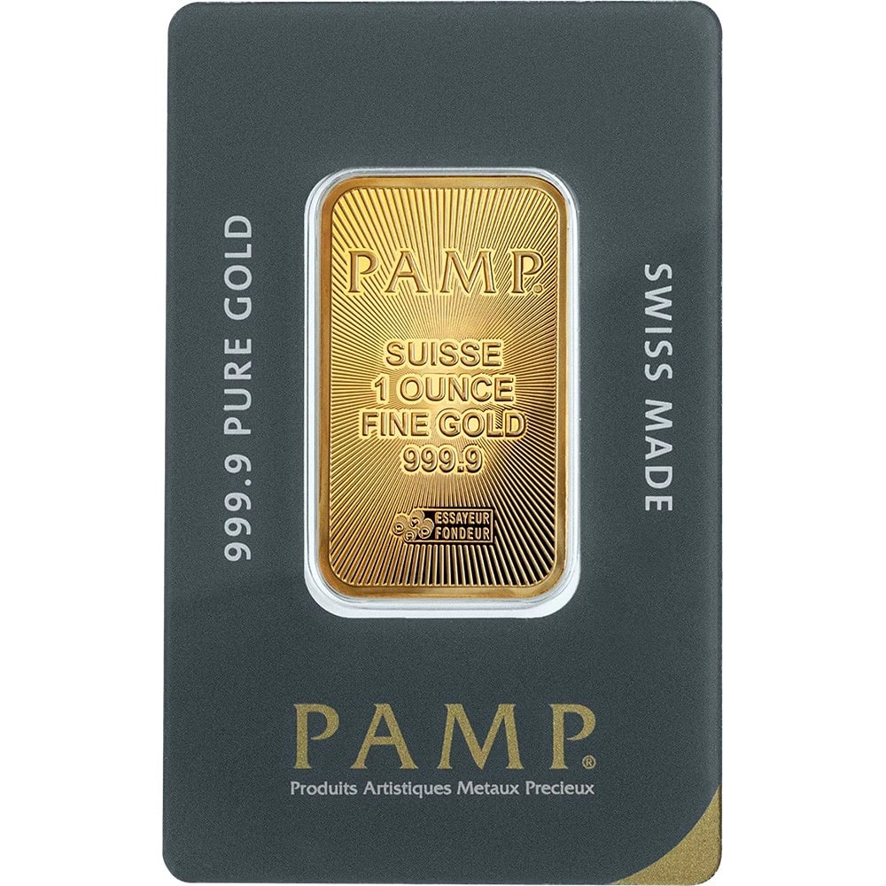 1 oz Gold Bar - PAMP Suisse - 999.9 Fine in Sealed Assay (1 of 4)