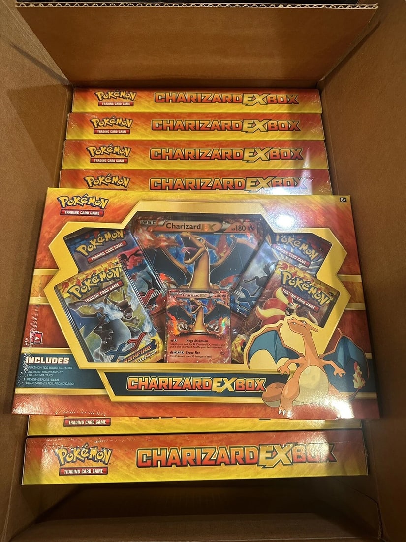 1 box of MINT 2014 Factory Sealed XY Flashfire Charizard Ex Pokemon Promo Box XY17: Condition: New/Factory Sealed: A brand-new, unused, unopened, undamaged item (including handmade items). See the seller's listing for full details. ,Game: Pokémon TCG,Set: Flashfire,Configuration: Pa