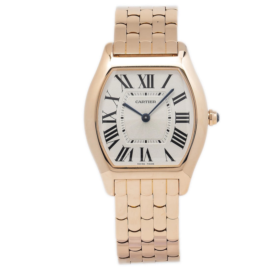 Cartier Tortue 3700 W1556366 18k Rose Gold Manual Silver Dial Ladies Watch 31mm (1 of 6)