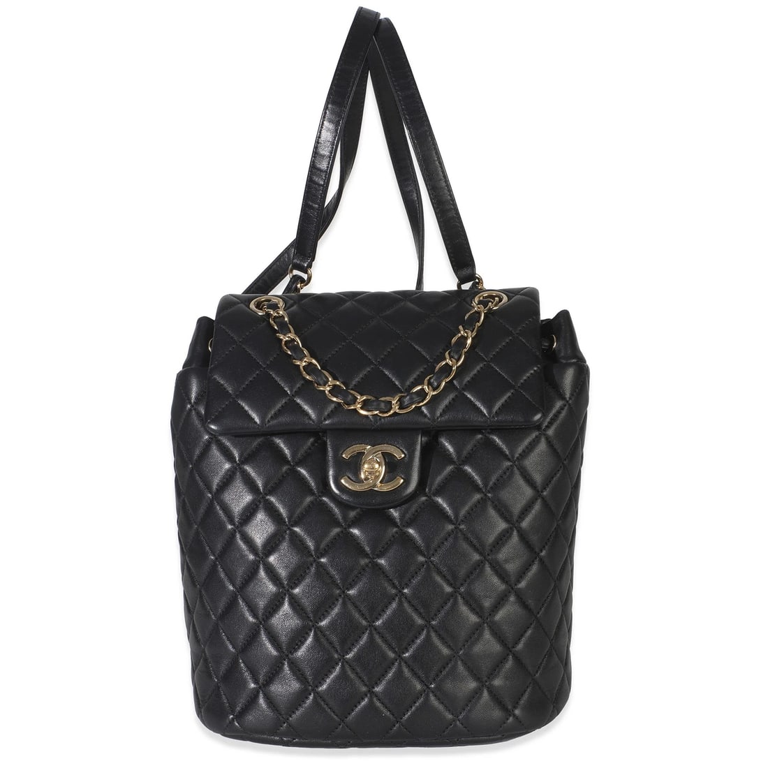 Chanel Black Lambskin Quilted Small Urban Spirit Backpack (1 of 8)