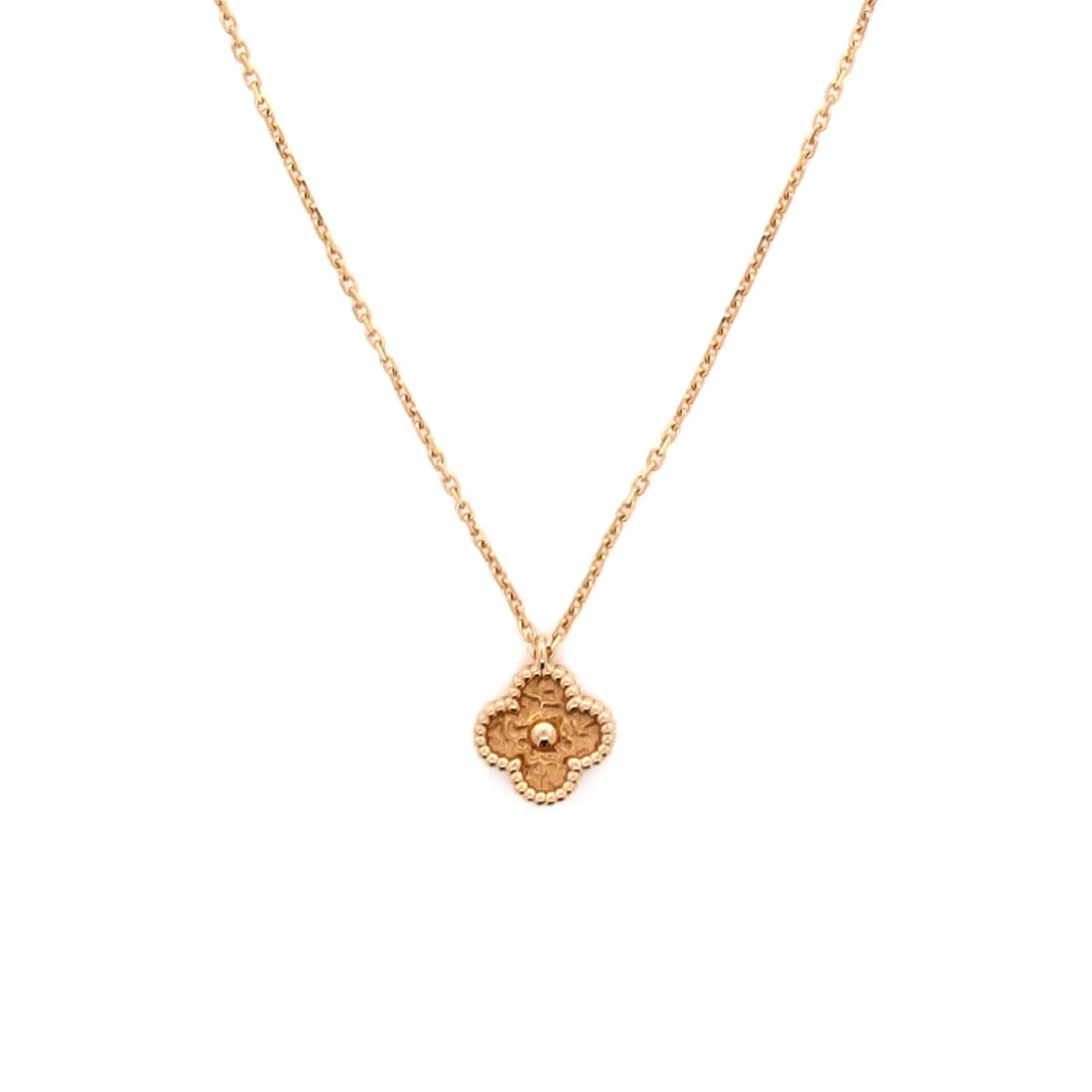 Van Cleef & Arpels Sweet Alhambra Pendant Necklace 18K Rose Gold (1 of 4)