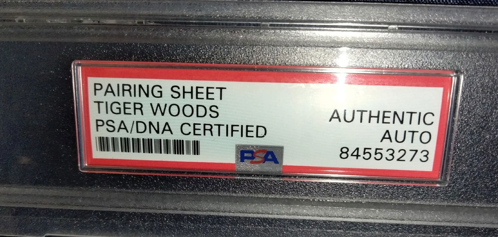 TIGER WOODS Signed/slabbed 2000 Pairing Guide - PSA - *MASTERS - 6